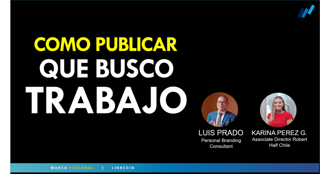 Cómo publicar que BUSCO EMPLEO en LINKEDIN (NOTIFICAR a reclutadores)