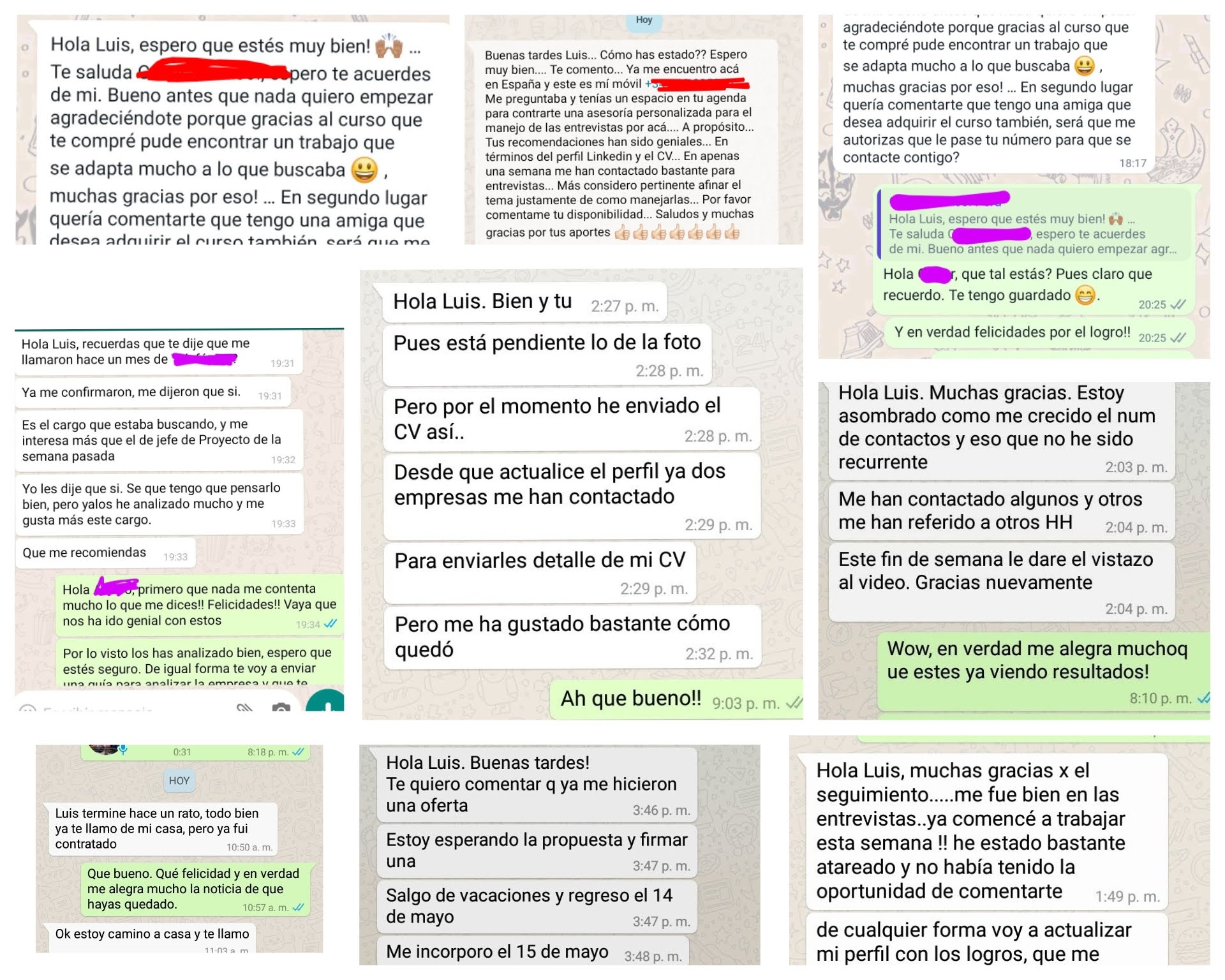 Entrevistas y ofertas de empleo - Comunidad